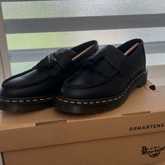Dr. Martens Black Leather Tassel Slip-Ons - Picture 7 of 7